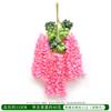 Simulación de cifrado, ramas de flores de glicina, flores de frijol, boda, techo, lugar escénico, decoración paisajística, vid, hortensia, flores de seda, fábrica al por mayor