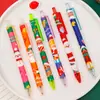 Caneta Pressão Gel Original de Natal Hangsu Papelaria Fofa de Natal Caneta de Assinatura Desenho Caneta Pincel para Prova