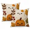 Capa de Almofada Decorativa de Abóbora de Outono Nórdica Quente para Sala de Estar Sofá Capa de Almofada Decorativa para Cabeceira de Cama Capa de Almofada Decorativa Macia Venda por Atacado