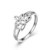Amazon hueco Loto simple compromiso boda pareja par anillo temperamento arte anillo de acero de titanio ventas directas