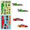6 Hojas/Paquete Accesorios Personalizados de Carreras para Armar con Pegatinas de Rompecabezas Producto Nuevo Transfronterizo Pegatinas de Rompecabezas Creativas para Niños