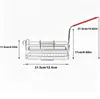 Venta al por mayor de fábrica Mexicano Burrito taco taco sushi moldeador cesta freidora molde de formación pinza para panqueques en forma de V