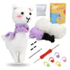 Paquete de Materiales de Crochet Más Vendido de Amazon Serie de Animales Hilo Worsted Crochet Regalo Navideño Juguete Video en Inglés