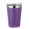 Nueva Taza de Leche de Acero Inoxidable 304 Oficina Vacío Doble Capa Simple Taza Térmica Portátil Mini Taza de Color Puro