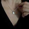 Collar de Perlas Botón Brillantes para Mujer, Nicho de Lujo Ligero Irregular Natural Barroco de Agua Dulce Accesorio de Cadena Clavícula