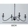 Candelabro Moderno Minimalista de Hierro Forjado de Lujo Ligero Estilo Americano para Sala de Estar, Comedor, Dormitorio, Estudio, Casa de Campo e Iluminación Única Estilo Vela