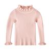 Nuevos Tejidos de Punto para Niñas de Otoño e Invierno con Camisetas Básicas de Modal para Niñitas, Tejidos de Punto para Niños, Tops Versátiles para Bebés