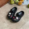 Zapatos Perforados Estilo Clásico Xiaohongshu de 2.5 cm para Mujer, Pantuflas de Eva con Suela Gruesa para Uso en Exteriores, Sandalias de Verano Antideslizantes Transpirables que Aumentan la Altura