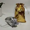 Bolsas de Tela Doradas y Plateadas, Bolsas con Cordón Rojas y Doradas para Joyería, Coleccionables, Regalos y Accesorios, Bolsas de Almacenamiento y Empaque en Stock