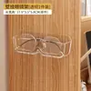 Caja de almacenamiento de anteojos para pared sin taladro, almacenamiento de pared anti-presión junto a la cama para anteojos de miopía