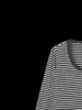 Suministro directo de fábrica de camiseta básica para mujer con cuello en U de Lyocell, dobladillo de doble capa, hecha de Tencel, acetato y lana de oveja, con un corte ligeramente ajustado.