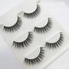 Empuje caliente transfronterizo natural largo multicapa tridimensional pestañas postizas tres pares pestañas 3D naturales cruzadas suministro de comercio exterior