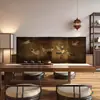 Nueva Pantalla Divisoria de Escritorio Estilo Chino para Sala de Té, Oficina, Ventana de Rincón de Piso a Techo, Biombo Pequeño Plegable, Biombo Plegable Móvil, Artículo Decorativo