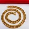 Suministro de Exportación Transfronteriza Joyería para Hombre Aleación Chapada en Oro Collar para Hombre Nuevo Collar de Oro Imitación 18K Fábrica