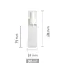 Botella pulverizadora portátil para viaje 50ml transparente PET botella pequeña pulverizadora impresión personalizada lotes pequeños botella recargable de pulverización continua