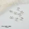 Accesorios de Aleación de Uñas de Moda Mini Moño de Metal Dorado y Plateado Tridimensional Versátil Decoraciones de Uñas Portátiles