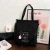 Bolso Sencillo de Otoño e Invierno Nuevo Estilo Bolso de Lona Texturizado y Atmosférico para Mujer 2023 Mochila Escolar para Estudiante Bolso de Mano de Dibujos Animados