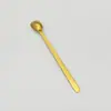 Cuchara Cuadrada de Acero Inoxidable Taza Creativa Mango Largo Cuchara para Hielo Cuchara para Café Cuchara Mezcladora Cuchara de Regalo Cuchara para Postre Cuchara de Mesa