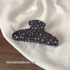 Pinza para el pelo de estrella estilo retro coreano color mezclilla, pinza grande ovalada, accesorio para el pelo de alta gama para mujer, estilo nuevo