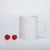 Tazas blancas para transferencia de calor, tazas recubiertas de 11 oz, tazas de cerámica nivel 1-2, tazas de agua personalizadas creativas DIY para sublimación, venta al por mayor