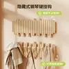 Nuevo Colgador de Pared Estilo Teclado de Piano Gancho de Pared Entrada de Dormitorio Detrás de la Puerta de Entrada Almacenamiento Colgador de Abrigos y Sombreros sin Taladro