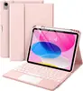 Funda Teclado Bluetooth para iPad 11ª Gen A16 Carcasa para Tableta Apple Air 11 Adecuada para M3 Táctil Funda de Cuero Retroiluminada