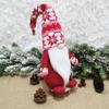 Decoración Navideña Duende del Bosque Papá Noel Estilo Europeo y Americano Muñeco sin Rostro Adornos Navideños al por Mayor