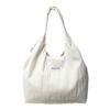 Pano de Lavar Estilo Preguiçoso Bolsa de Lona Plissada Bolsa Tote Leve e Fashion Feminina Bolsa de Ombro Casual Versátil Estilo Coreano Bolsa de Axila