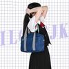 Bolsa Auténtica Estilo Japonés Jk, Bolso Tote de un Solo Hombro Estilo Universitario, Bolsa de Lona para Viajar, Bolsa de Lona para Útiles Escolares, Bolsa de Estudiante, Bolso de Axila