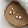 Nuevos Pendientes de Perla y Circonita de Diseño Simple para Mujer Verano 2026, Elegantes, Lujosos, Delicados y Sofisticados Accesorios para Orejas
