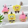 Bob Esponja Pantalones Cuadrados Patricio Estrella Calamardo Llavero Colgante de Muñeco Bob Esponja Muñeco de Dibujos Animados Accesorios para Llavero