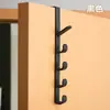 Colgador de puerta, almacenamiento vertical de bolsas, colgador de ropa para mesita de noche de dormitorio, colgador multifuncional de cinco secciones para puerta de armario