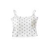 Desejo Puro Menina Gostosa Sexy Cordão Umbilical Exposto Almofada de Peito Costas Bonitas Top Roupa Externa Costas Nuas Slim-Fit Emagrecimento Bolinhas Camisola
