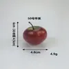 Manzana roja artificial miniatura, modelo de fruta falsa de espuma, fondo para fotografía, decoración de casa modelo, accesorio de fruta de serpiente artificial
