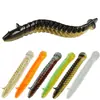Isca joaninha articulada isca macia imitação de isca 7cm9cm minhoca macia PVC pesca em buraco negro pesca selvagem Tilápia Peixe Mandarim Robalo isca