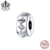 Efule Cuentas de Remache de Plata Esterlina Original Nueva Cuentas de Plata S925 Accesorios para Pulsera DIY Adornos de Cuerda a Juego Personalizados