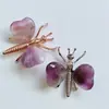 Adorno de Mariposa de Piedra Natural, Adorno de Libélula de Mineral de Cristal en Forma de Corazón, Manualidades Sencillas, Decoración Metálica de Corazón de Cristal