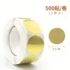 500 Adesivos Hot Stamping Adesivos de Rolo Pontilhados Adesivos Simples com Padrão Dourado Papelaria para Caderno de Anotações DIY Adesivos Decorativos para Selar