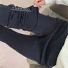 ¡Pantalones mágicos adelgazantes! Pantalones negros de cintura alta para mujer, pantalones casuales versátiles para otoño, pantalones cigarette rectos elásticos, pantalones de traje cropped