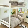 Temporada de regreso a clases conjunto de tres piezas de color sólido 100% algodón para dormitorio estudiantil de universidad y preparatoria, sábanas y fundas de edredón de algodón puro