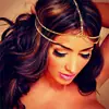 FS0147 Moda Europeia e Americana Metal Pequeno Redondo Faixa de Cabelo Franja Camada Dupla Corrente de Cabelo Acessórios de Cabelo Lantejoulas Faixa de Cabelo Adorno de Cabeça