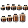 Frascos de vidrio para crema al por mayor 30g 50g botellas dispensadoras de crema facial botellas de muestra de viaje de vidrio para crema facial cosmética a prueba de luz botellas vacías