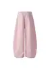 Pantalones de Chándal Casuales para Mujer con Diseño Bordado de Estrella y Nota Estilo Retro Americano, Nuevo Ajuste Holgado Estilo Perezoso Bf Pantalones Rectos de Pierna Ancha
