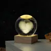 Bola de Cristal Esculpida Céu Estrelado Estéreo 3D Transfronteiriça Luminosa Luz Noturna Ornamento de Vidro para Quarto e Mesa Presente de Aniversário