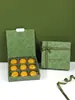 Caja de Empaque para Pasteles de Luna del Festival de Medio Otoño 2026, Caja de Regalo de Pasteles de Yema de Huevo y Pastel de Frijol Mungo de Nueve Compartimentos, Caja de Pasteles Chinos de 80g