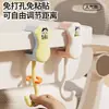 Gancho para Mochila Escolar para Alunos, Gancho Ajustável sem Furo para a Lateral da Mesa, Gancho Durável e Móvel para a Mesa