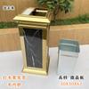 Papelera de acero inoxidable para lobby de hotel con columna para colillas y cenicero para área de fumadores exterior elevador Zhao Zhuyou