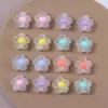 Collar Pulsera Aretes Flor de Colores Acrílico Tridimensional Escarchado para Mujer Accesorios de Joyería DIY Materiales Hechos a Mano