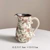 Jarrón de Cerámica Azul y Blanco con Grietas de Hielo Pintado a Mano Retro Adornos Estilo Pastoral Sala de Estar Arreglo Floral Hidropónico Recipiente Decorativo para Flores Nuevo Chinoiserie