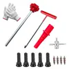 Novo Kit de Ferramentas para Instalação de Válvulas, Ferramenta de Reparo de Pneus, Ferramenta de Remoção de Válvulas, Desmontagem e Montagem de Válvulas de Pneus de Carro
